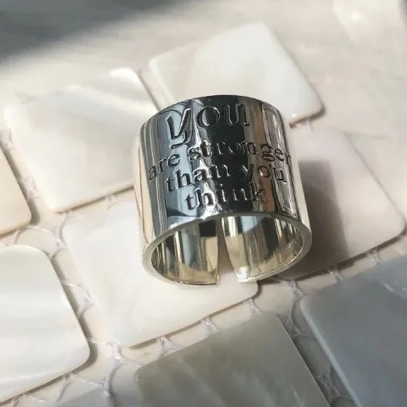 🤍Insta sterling silver open ring - Picture 2 of 4
